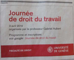 Pub de la Tribune de la Geneve et Monopole de Google